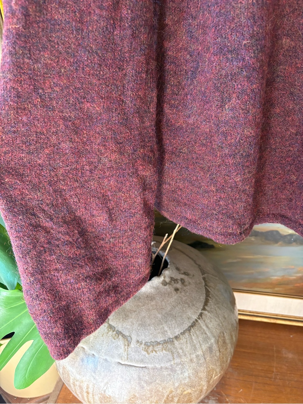 90s VTG Giant Oversize Merino Blend sweater OS - Picture 5 of 9